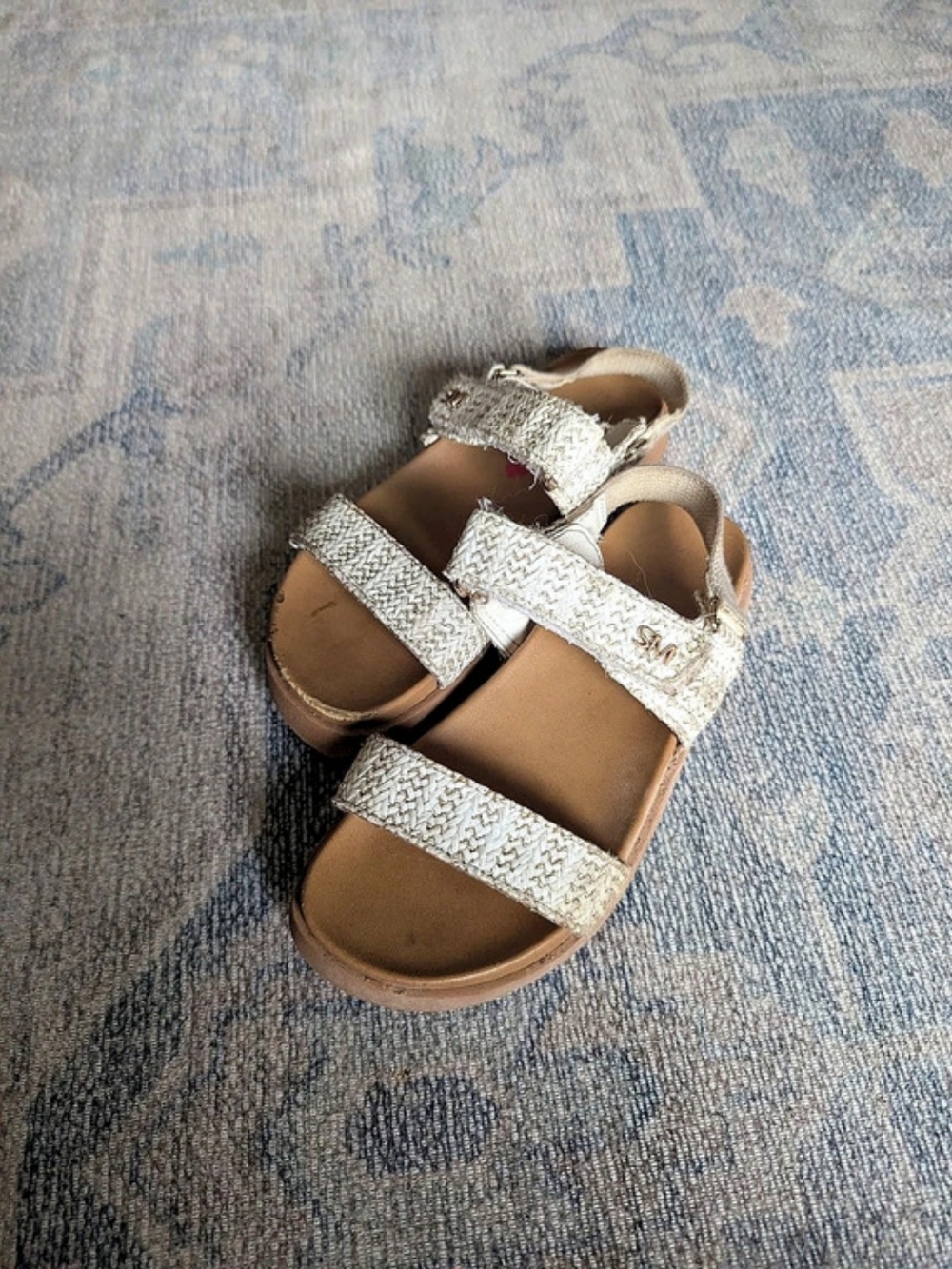 Steve Madden Bigmona Strappy Sandals Brown & Silver